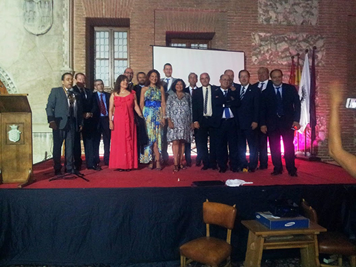 Organizadores y componentes de la directiva del Rotary Club de Medina del Campo